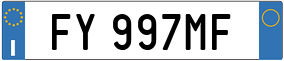 Truck License Plate
